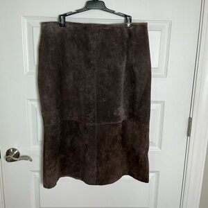 JohnPaulRichard Dark Brown Midi Skirt